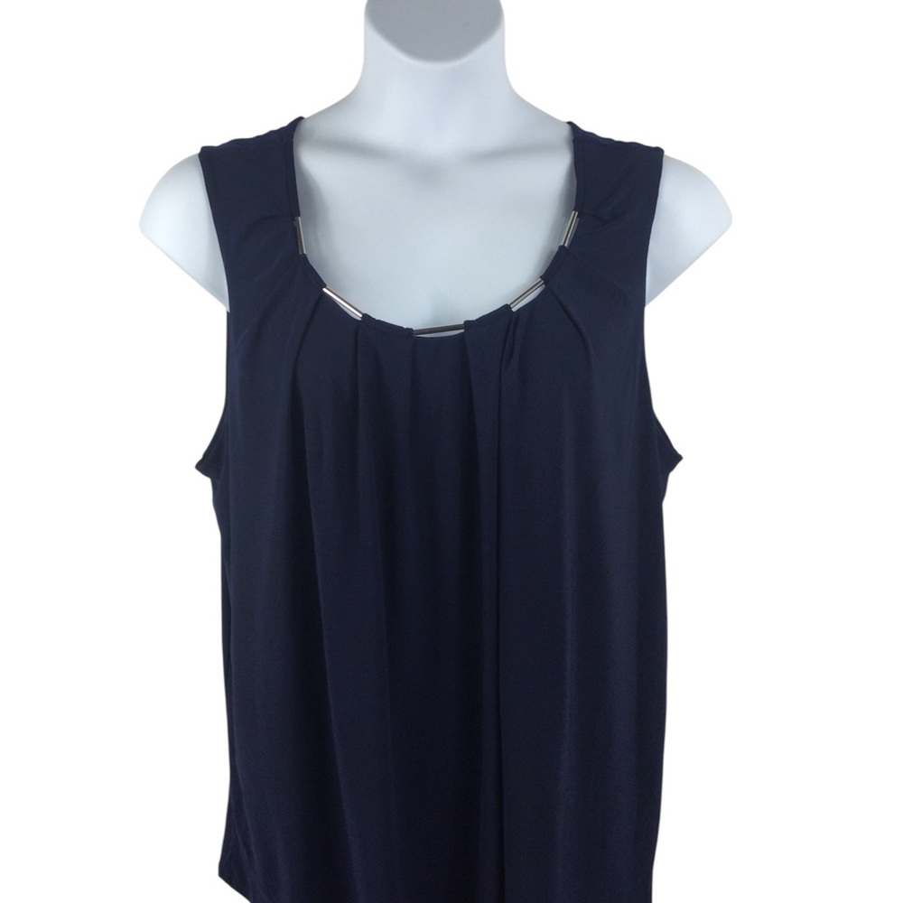 Naif Navy Sleeveless‎ Tank Top, Size  3x, NWT